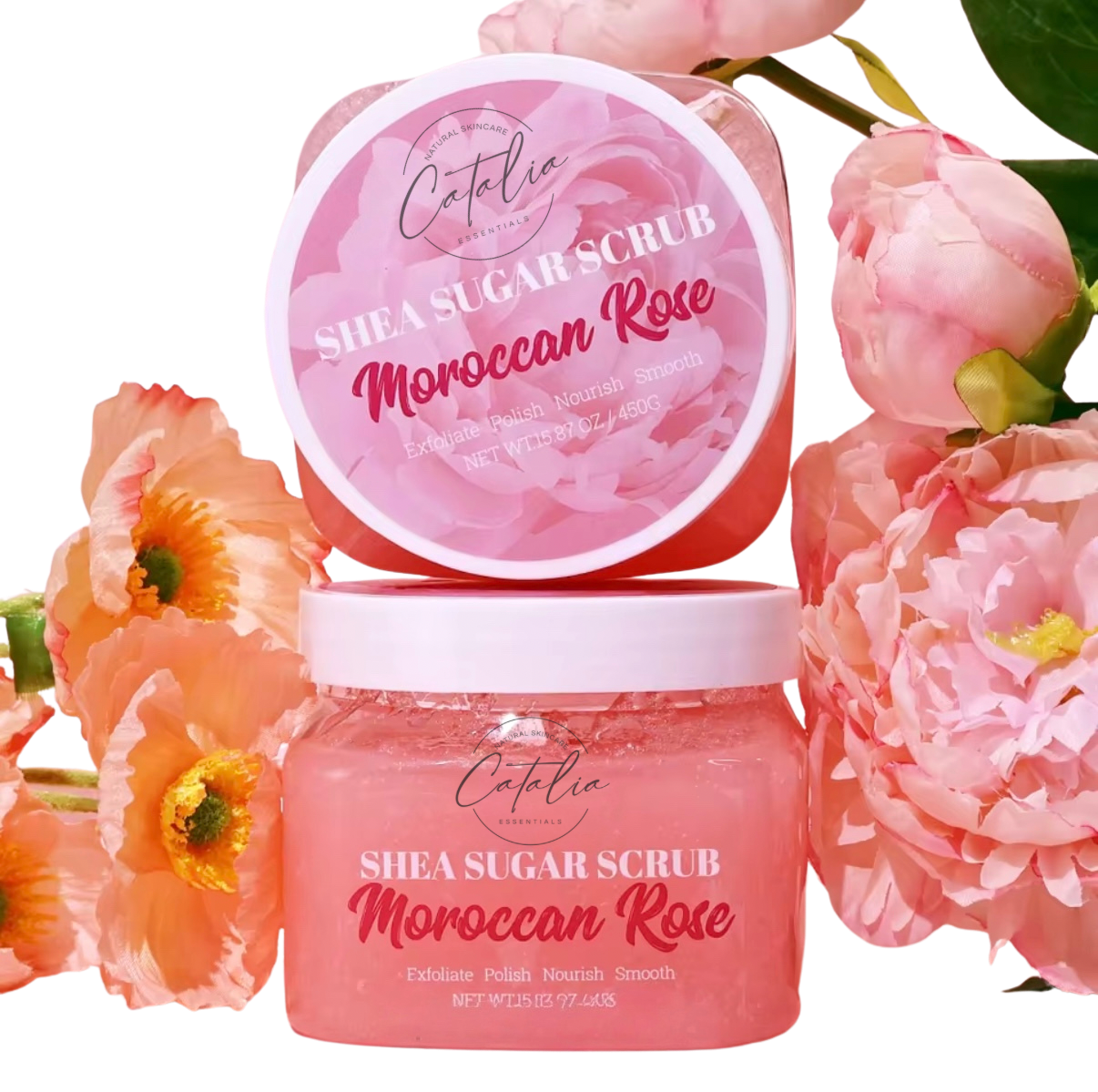Moroccan Rose Shea Butter Sugar Scrub