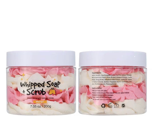 Mango Whipped Soap + Scrub