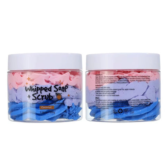 Coconut Whipped Soap + Scrub