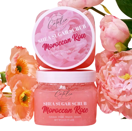 Moroccan Rose Shea Butter Sugar Scrub