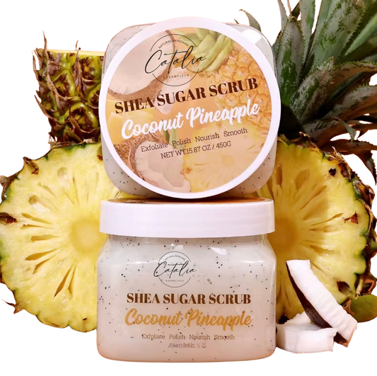 Coconut Pineapple Shea Butter Sugar Scrub